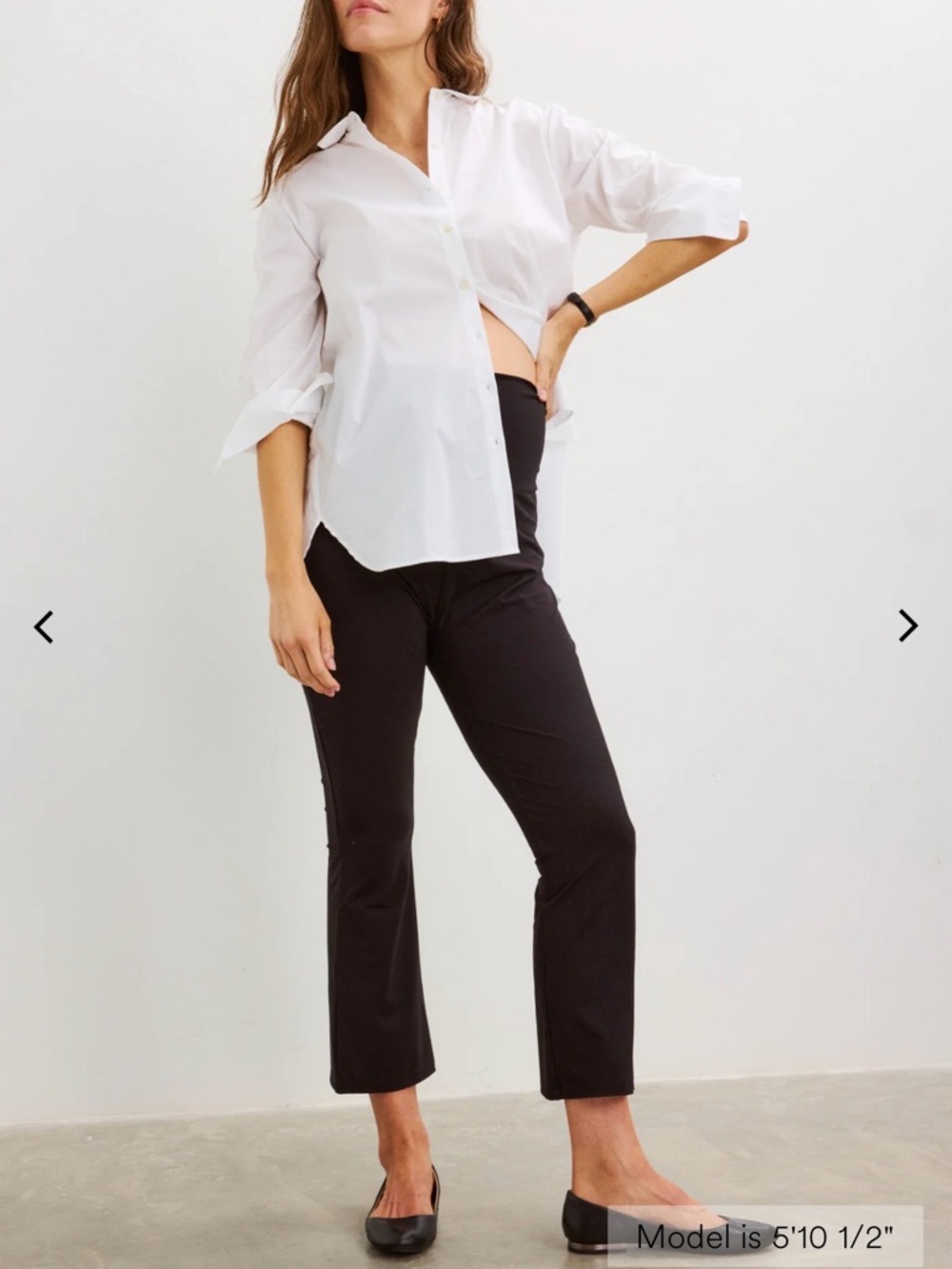 Hatch The Bodyflex Crop Flare Maternity